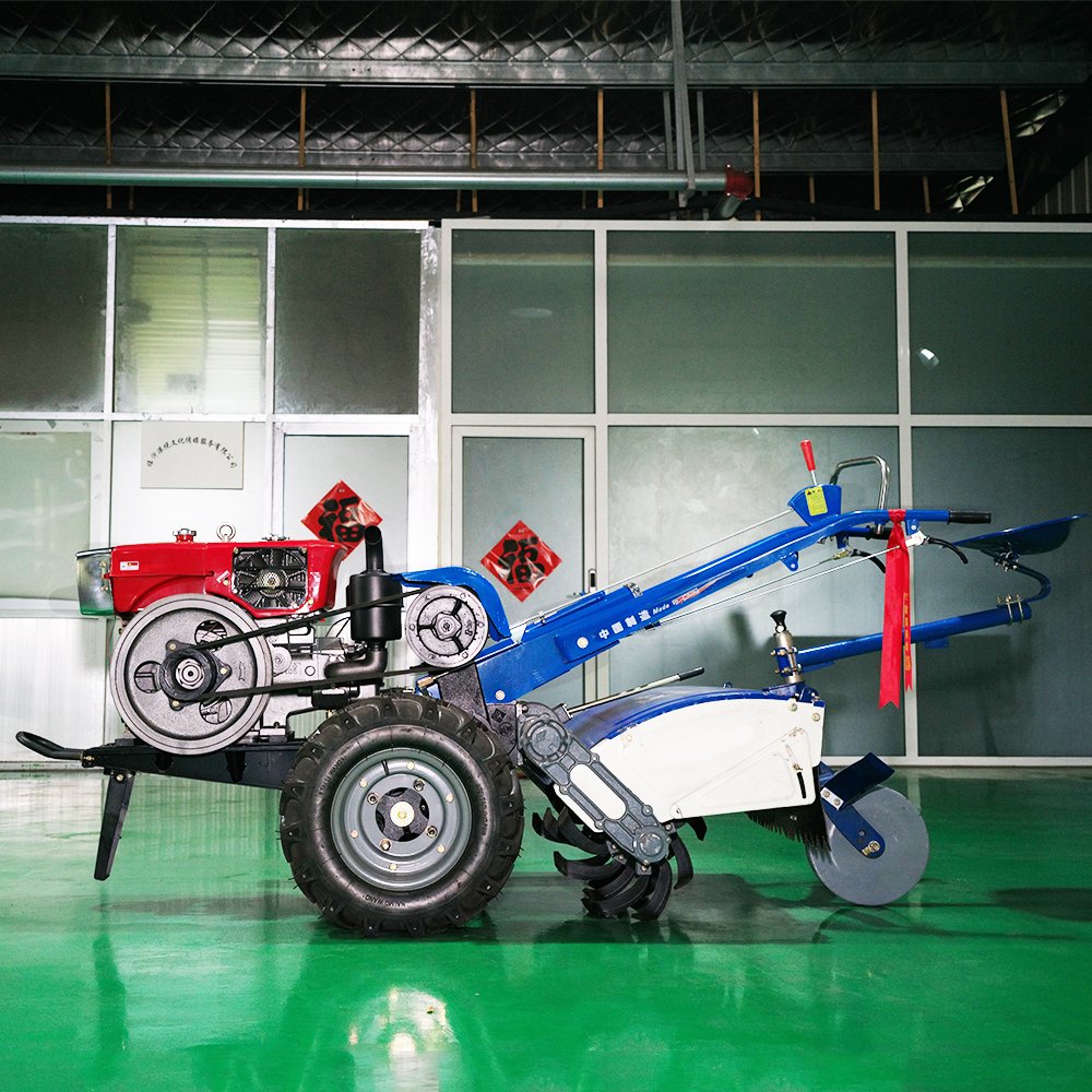 Agricultural Equipments Hand Driven 12 Horsepower diesel Walking Behind 2 Wheel Tractor 15 hp