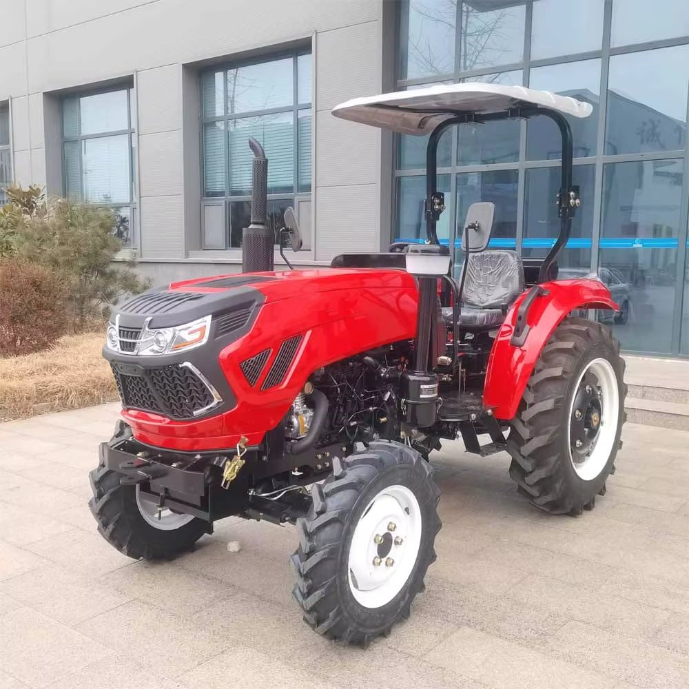 Agriculture Tractor 50hp 55hp 60hp 4wd 4x4 Tractor Farm Tractor Equipped with Trailer Rotary Cultivator Planter Traktor