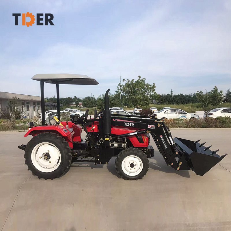 2025 TDER Manufacturers of Tractors 30HP 40HP 50 HP 60hp Tractor Tractors with Front Loader