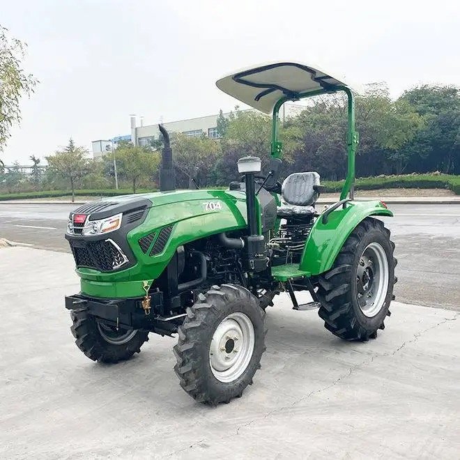 Multifunctional Small Mini Farm Tractor Cylinder Training Engine Powerful 75HP 4WD Agricultural Tractor for Sale