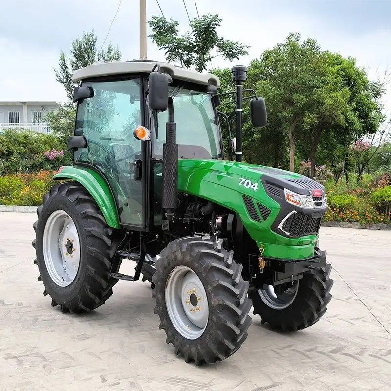 Multifunctional Small Mini Farm Tractor Cylinder Training Engine Powerful 75HP 4WD Agricultural Tractor for Sale