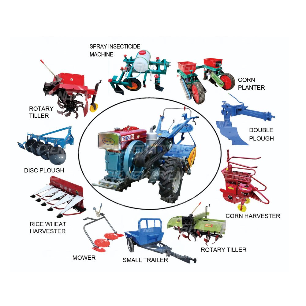 20HP Cultivators Hand 2 Wheel Agricultural Walking Tractor for Sale