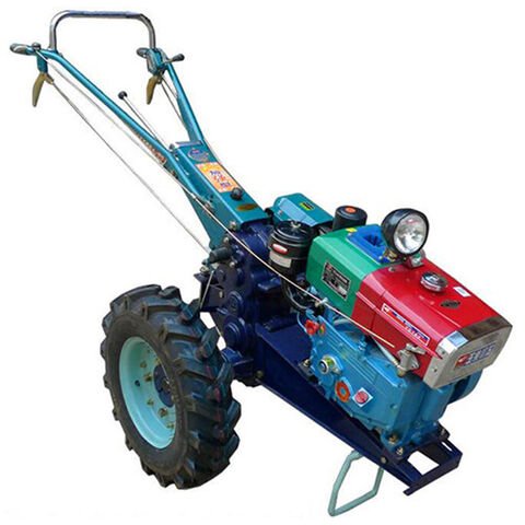 High Quality Used Mini Farm Diesel Tiller KUBOTA Engine Monoculture Power Two-Wheel Walking Hand Tractor for Agriculture...