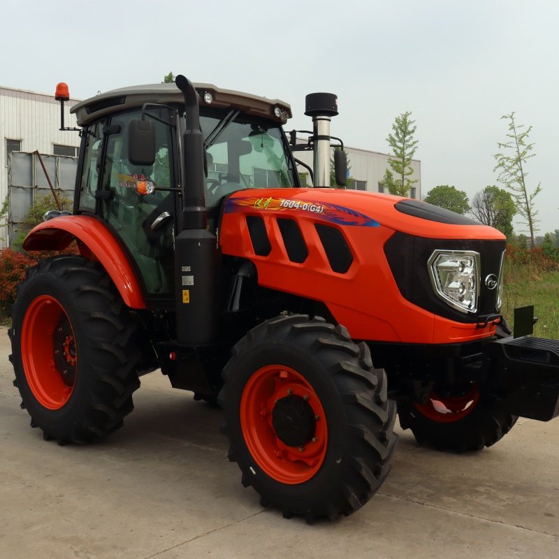 160hp 4WD Diesel Tractor Agricultural Farm Wheel Tractors Machinery Red Services Mini Engine Farmer Tractor