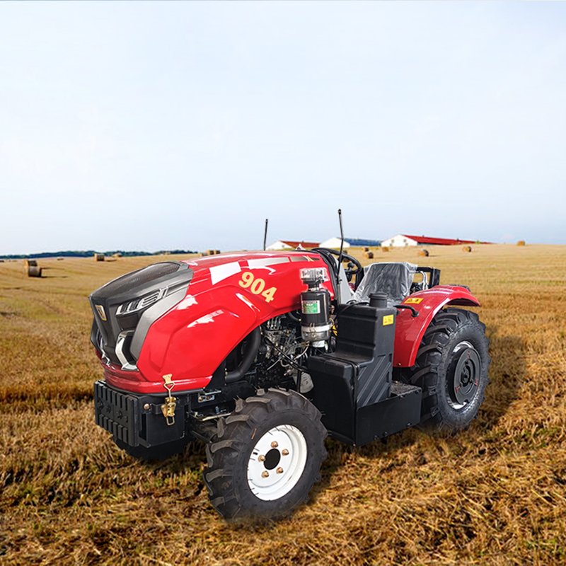 60HP Compact 4X4 Wheel 4WD Mini Farm Tractor with Cabin Diesel Fuel Used Condition for Agriculture for Garden Use