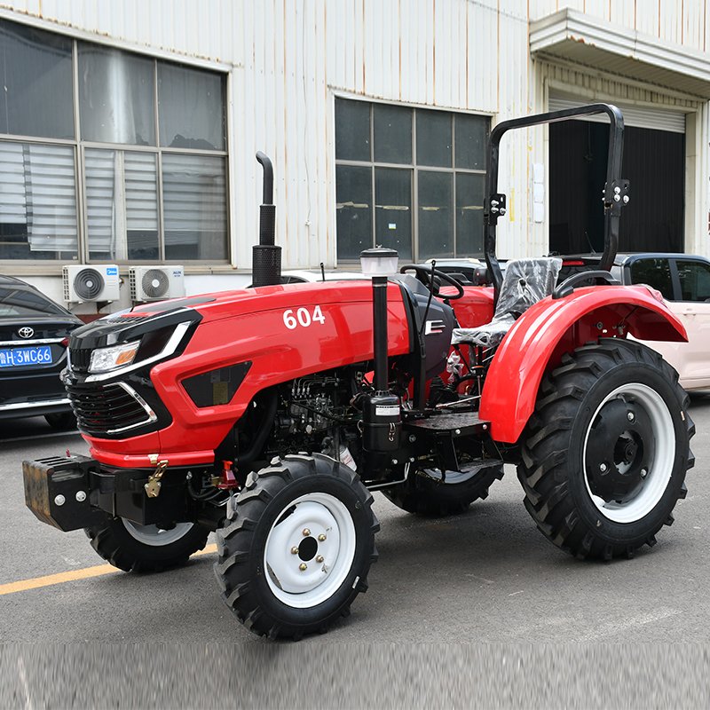 60HP Compact 4X4 Wheel 4WD Mini Farm Tractor with Cabin Diesel Fuel Used Condition for Agriculture for Garden Use
