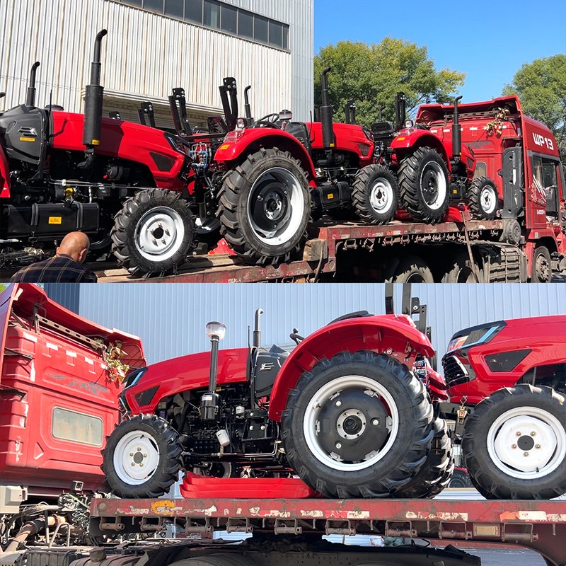 60HP Compact 4X4 Wheel 4WD Mini Farm Tractor with Cabin Diesel Fuel Used Condition for Agriculture for Garden Use