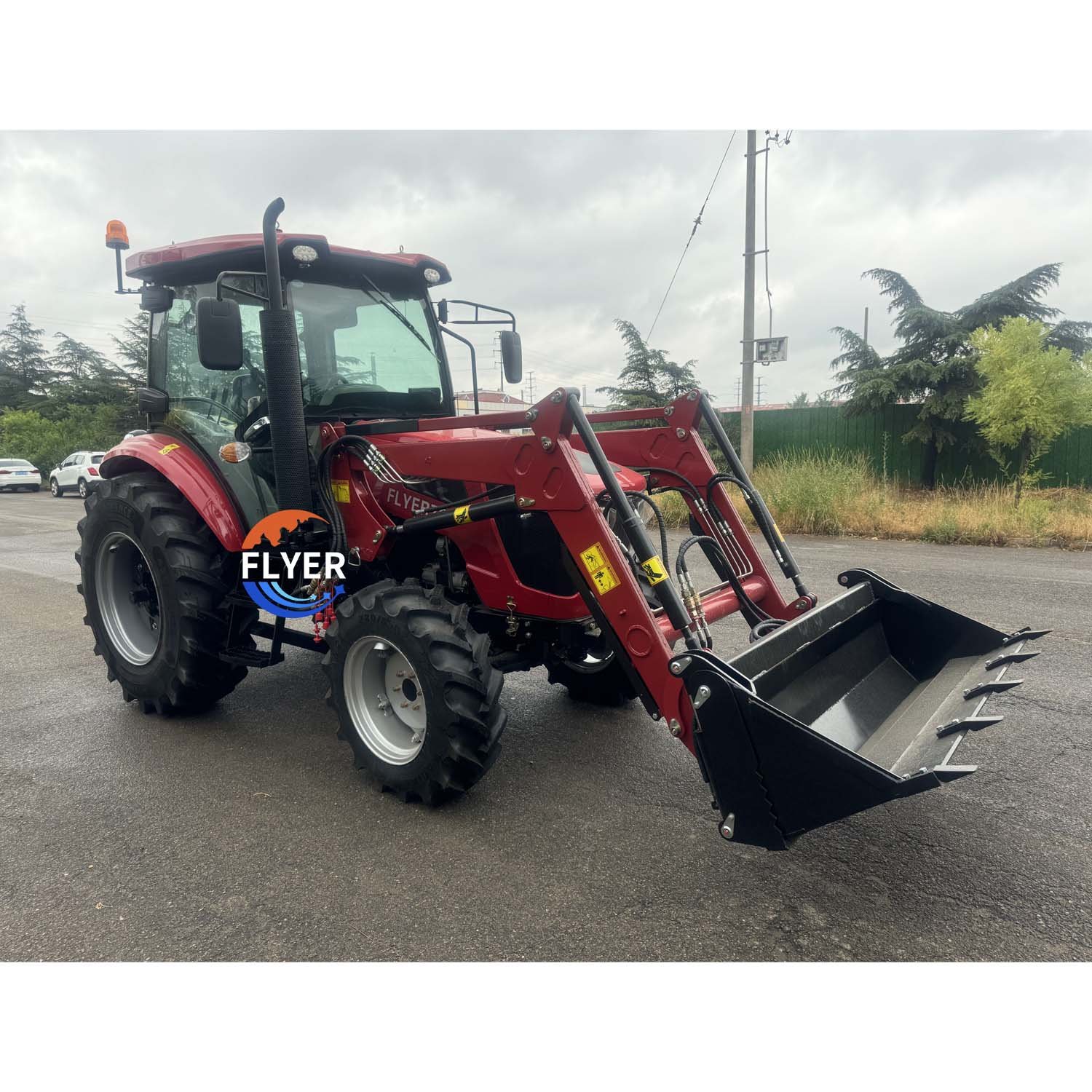 4WD Farm Machine 70HP Tractor Manufacturing Tractors Agricultural Tractor With Front End Loader