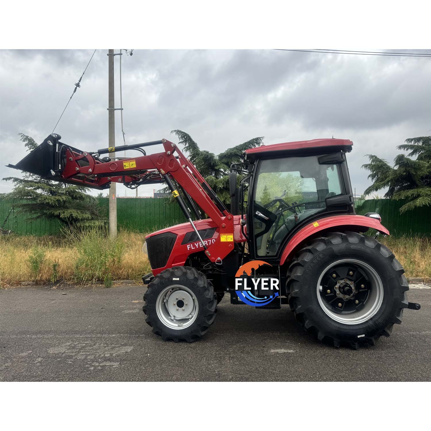 4WD Farm Machine 70HP Tractor Manufacturing Tractors Agricultural Tractor With Front End Loader