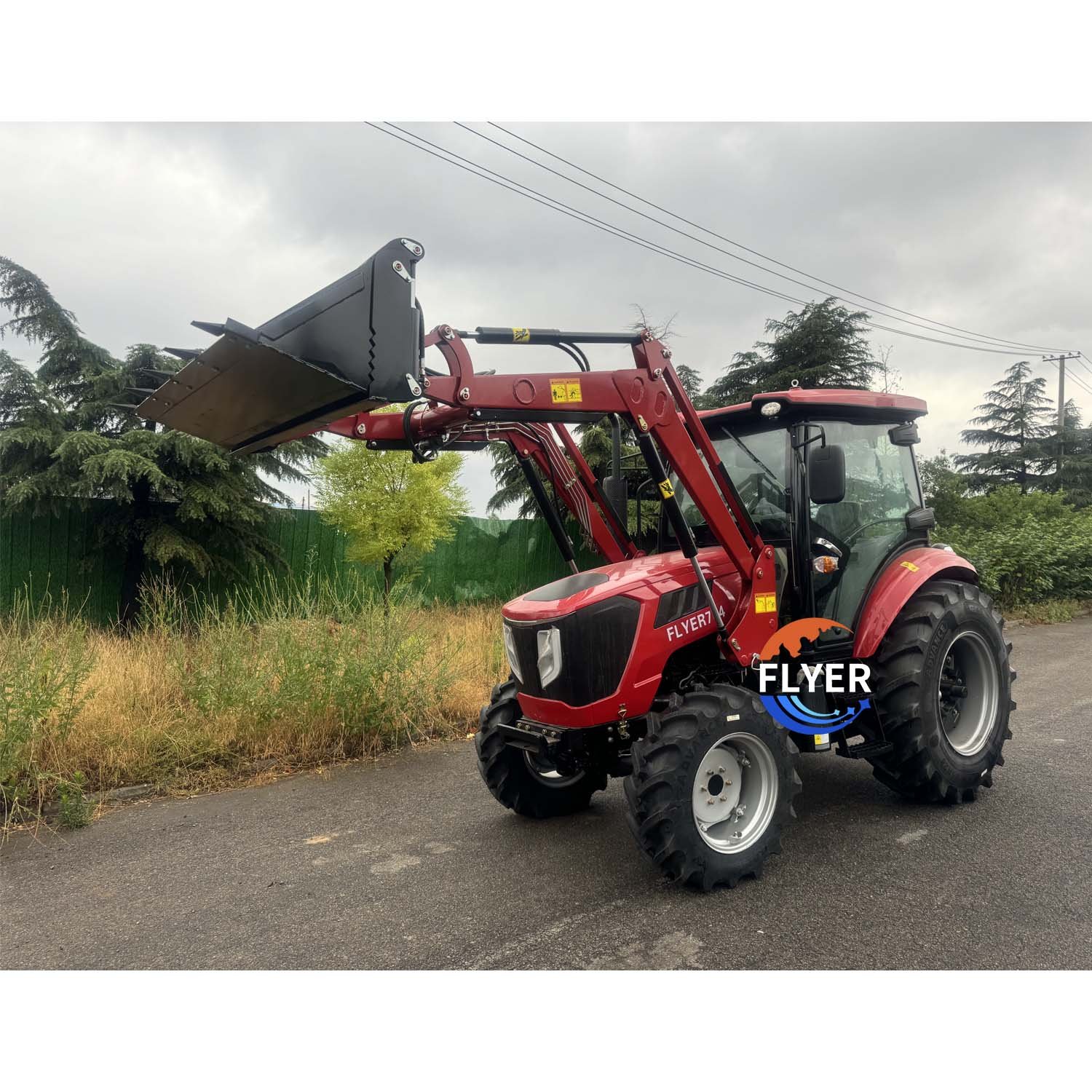 4WD Farm Machine 70HP Tractor Manufacturing Tractors Agricultural Tractor With Front End Loader