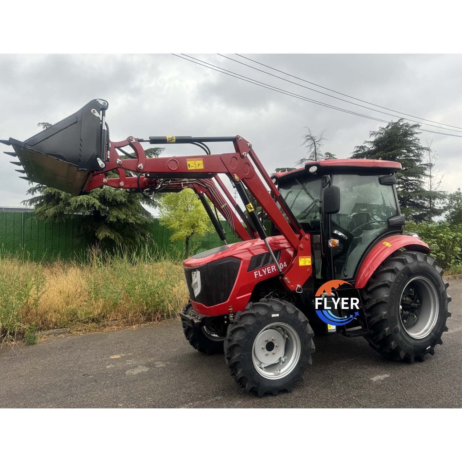 4WD Farm Machine 70HP Tractor Manufacturing Tractors Agricultural Tractor With Front End Loader