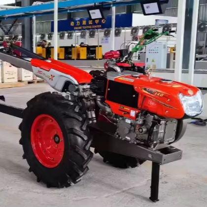 Promotion 18HP Mini Farm Tractor New 2-Wheel Power Tiller for Rice Fields Hand Operate Manual Mini Tractor Core Engine Component