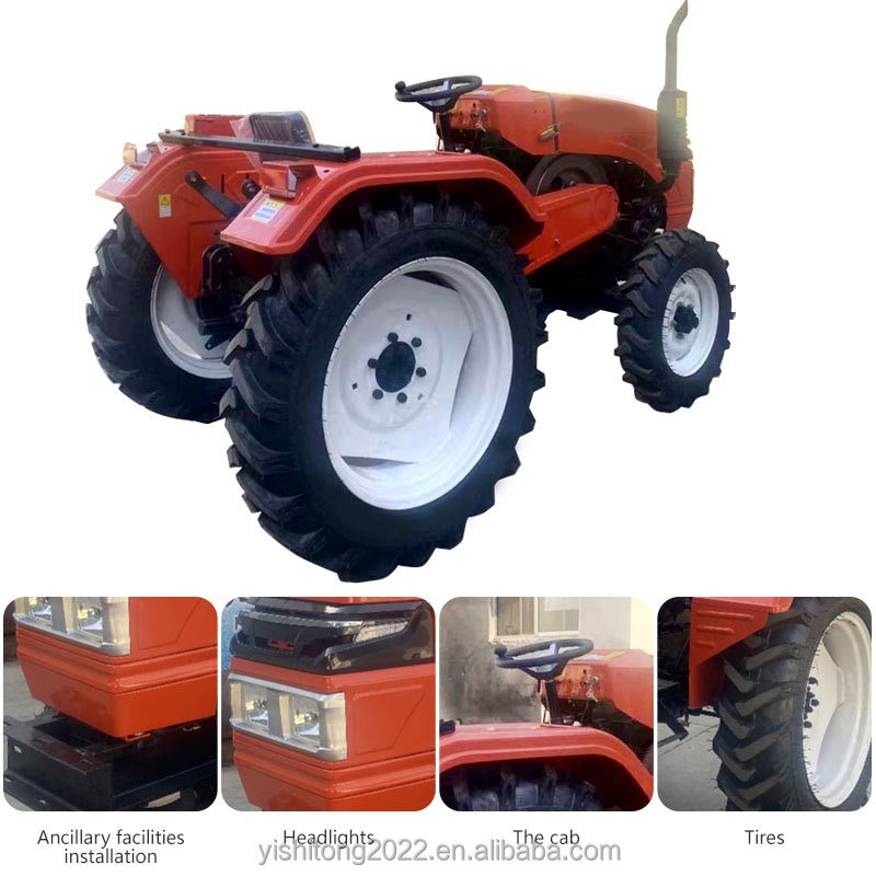 Farm Small 4 Wheel Drive Tractors 4x4 diesel Agriculture 25hp Tractor 50hp 4wd