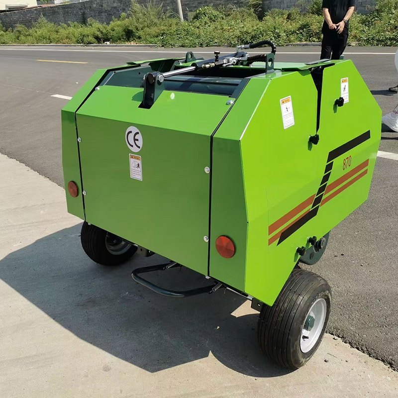 Hightop Brand Agricultural Machine Mini Round Baler 18-50Hp 30-80Hp Tractor Hay Baler Rolling Baler