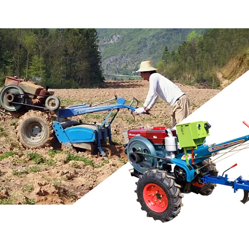 Agricultural Rice Two-wheel Mini Farm Tractor Farming the Best New Multifunctional Small Two Wheel Hand Tractor 25hp 12hp