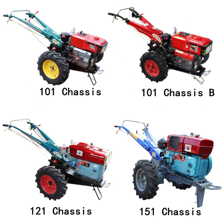 Agricultural Rice Two-wheel Mini Farm Tractor Farming the Best New Multifunctional Small Two Wheel Hand Tractor 25hp 12hp