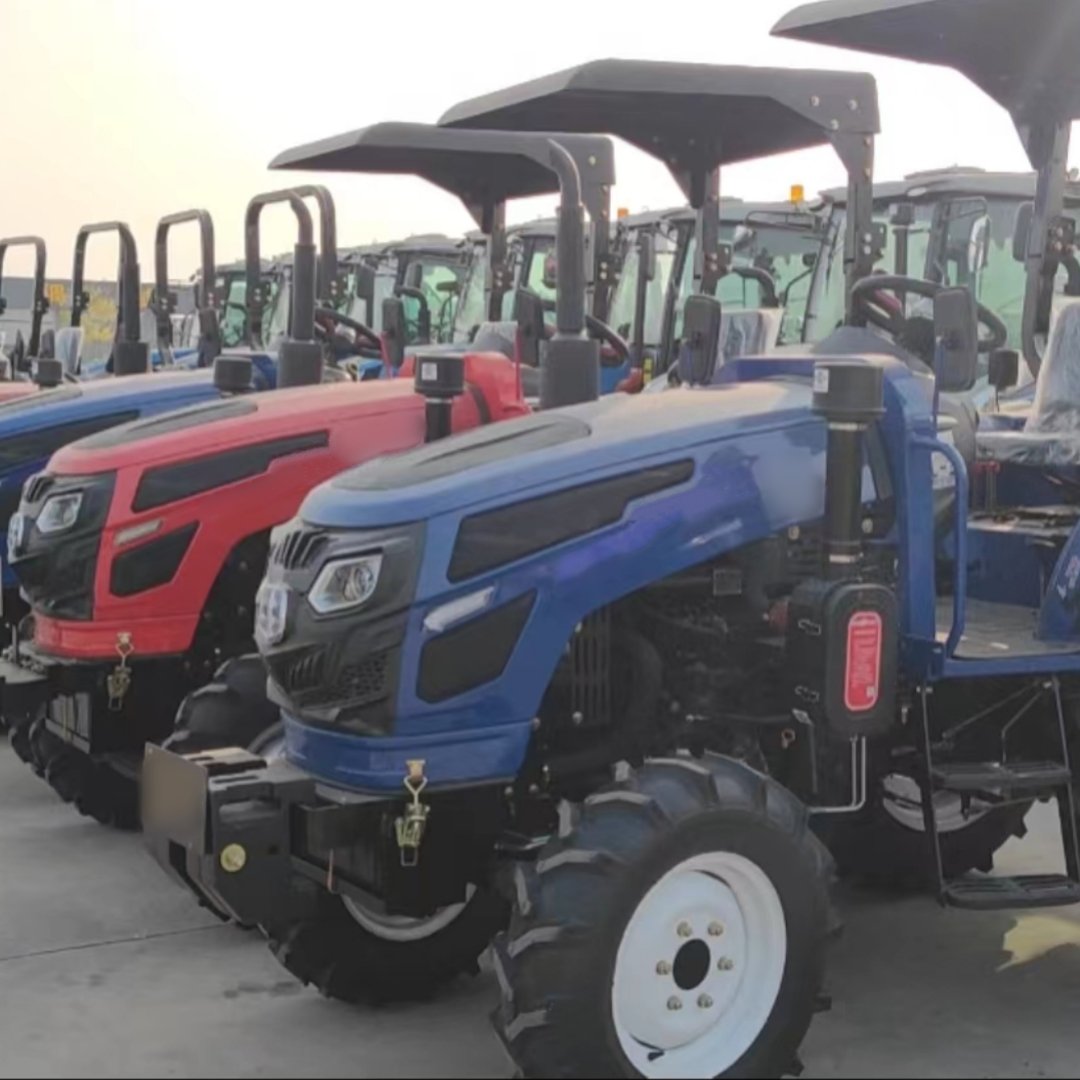 Lingke High Quality New Agricultural Tractor Four Wheel 4WD New Chinese Farm 40HP 50HP 60HP Beautiful Tractors for Sale