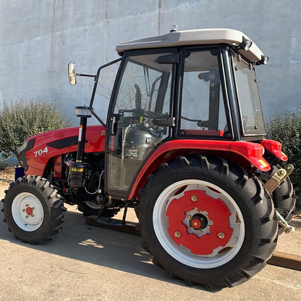 LAND Universal 60hp 80HP Tires Tractor Agricultural Machinery Farm Tractor With Front End Loader for Sale