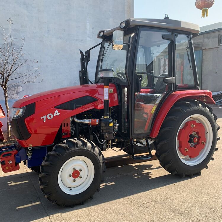 LAND Universal 60hp 80HP Tires Tractor Agricultural Machinery Farm Tractor With Front End Loader for Sale