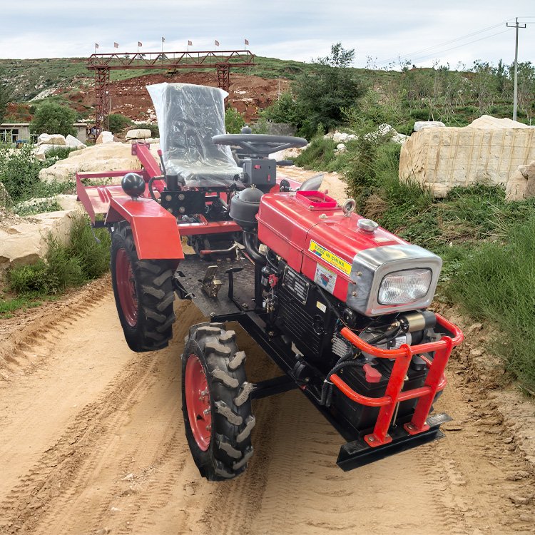 Professional Mini 4-wheel Tractor with Three-point Suspension and Multiple Attachments
