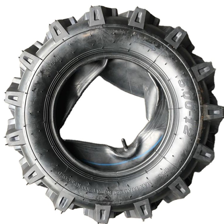 6.00-12 Farm Agricultural Tractor Tire With Rubber Tube Work for Walking Farm Tractors and Tillers