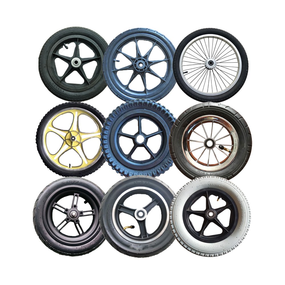 10X4.10/3.50-4 Pneumatic Rubber Wheel for Lawn and Golf Inflatable Tires with 5inch 6inch 7inch 8inch 10inch