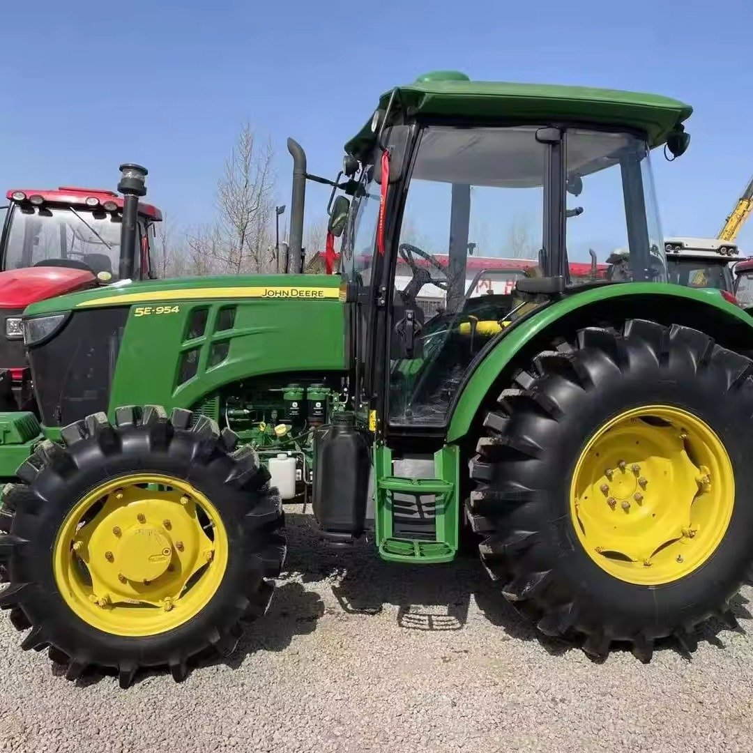 Buy Used Tractors for Sale Johnn Deere 90hp 80hp 70hp 4wd Tractor Agricultural Machinery With Free Disc Plough Farm Equipment