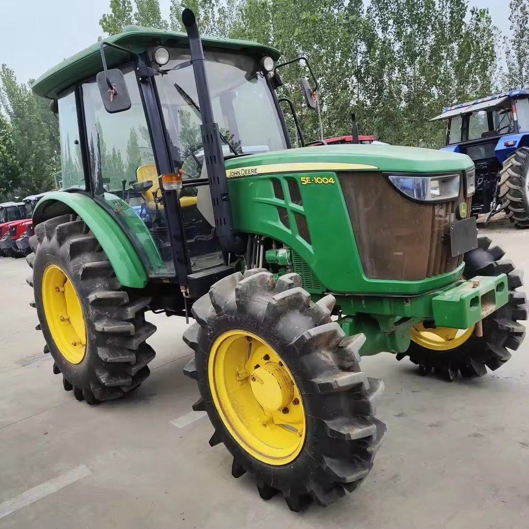 Buy Used Tractors for Sale Johnn Deere 90hp 80hp 70hp 4wd Tractor Agricultural Machinery With Free Disc Plough Farm Equipment