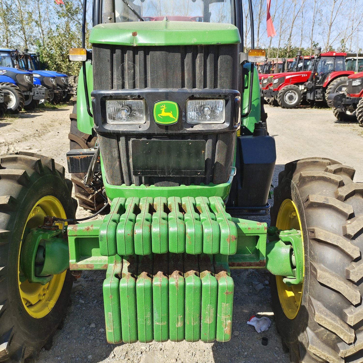Cheap Wheel Tractor Farm Tractor Green 6E-1404 140hp High Productivity