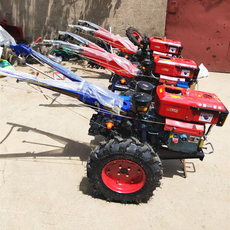 Small Agricultural Power Machinery Large Horsepower Diesel Engine Supported Walking Wheel Tractor