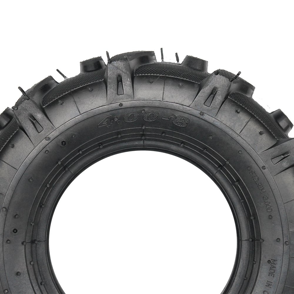 16 Inch Wheelbarrow Tractor Tyres 400x8 4.00-8 Flat Free Rubber Tyres for Russia Market
