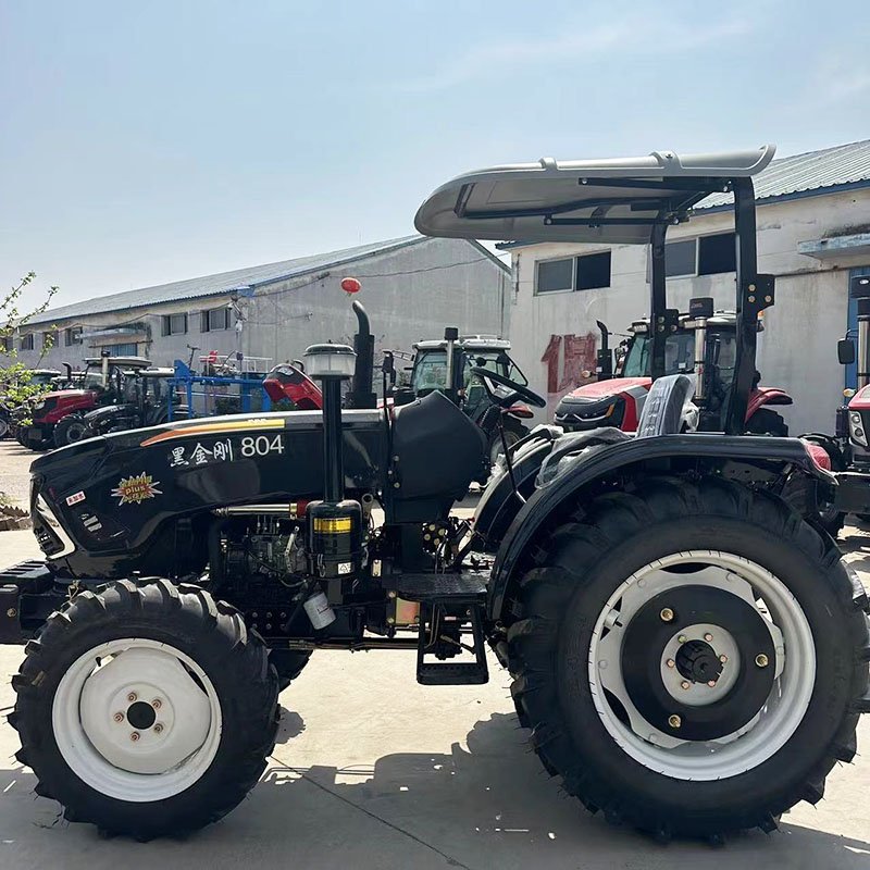New 804 Large Four-Wheel Drive Agricultural Tractor with 50HP Rotary Tillage Sowing Power Machinery for Farm Use