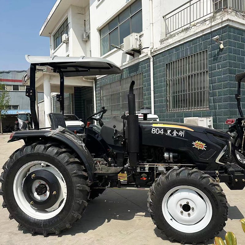 New 804 Large Four-Wheel Drive Agricultural Tractor with 50HP Rotary Tillage Sowing Power Machinery for Farm Use