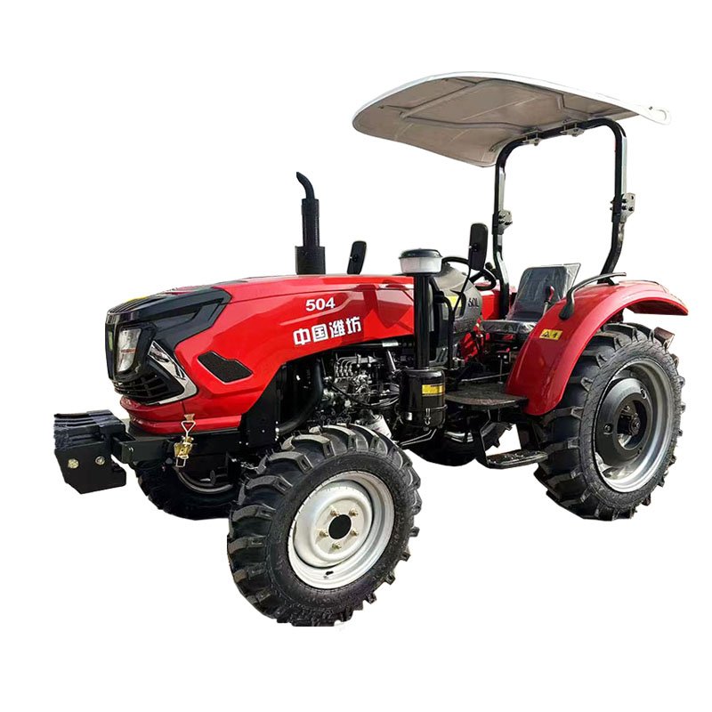 New 804 Large Four-Wheel Drive Agricultural Tractor with 50HP Rotary Tillage Sowing Power Machinery for Farm Use