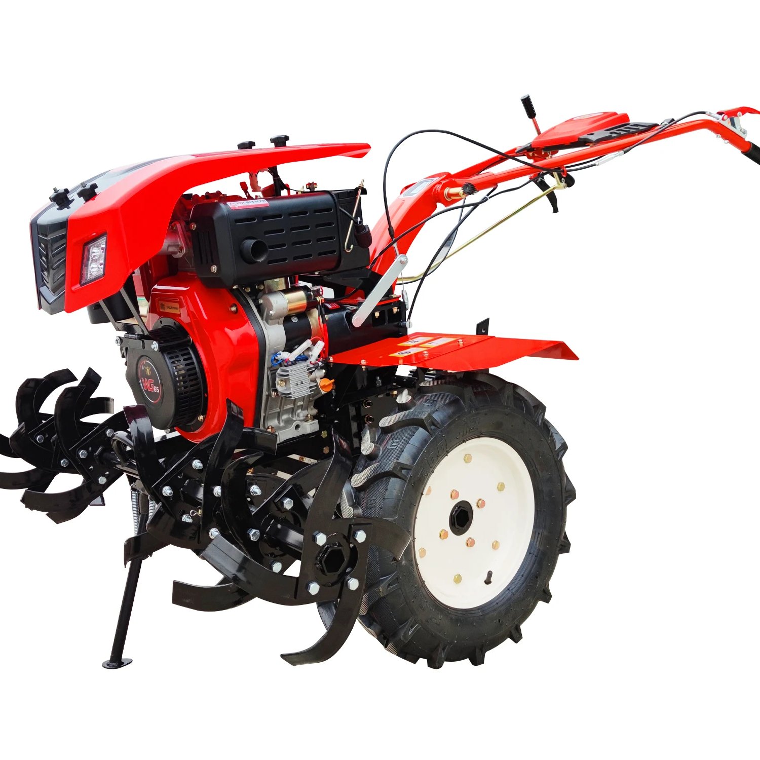 Hot Sale 30hp Double Plough Walking Tractor New Agricultural Machinery 2WD Wheel Engine Gear Various Complements Farm Equipment