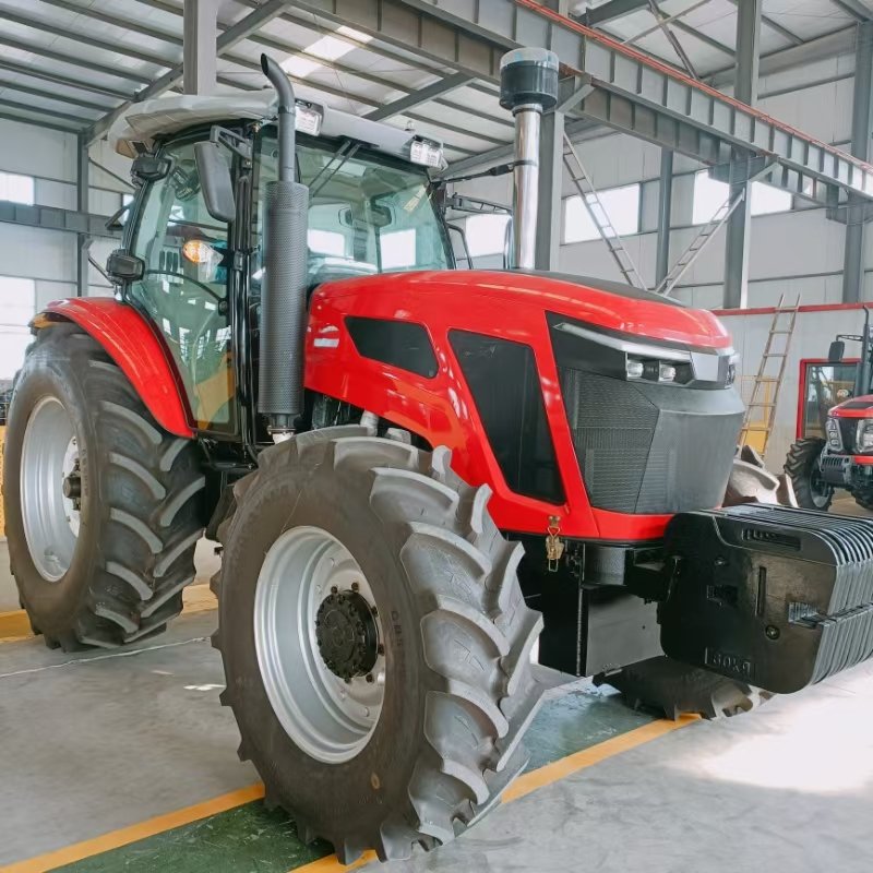 Agriculture Tractor 50hp 55hp 60hp 4wd 4x4 Tractor Equipped With Trailer Rotary Cultivator Planter Traktor