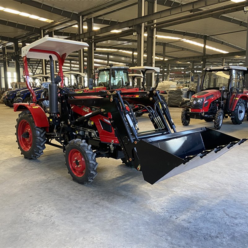 Agricultural Machine Equipment 4 Cylinder Engine 4 Wheel Riding Walking Tractor with Lawn Mower