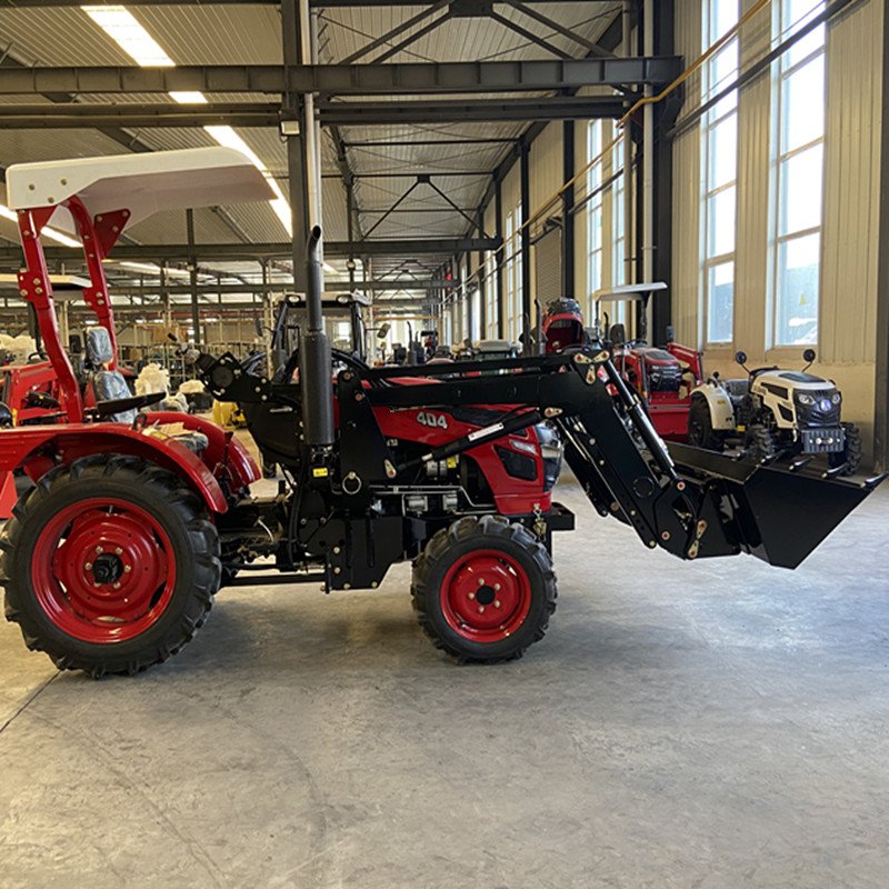 Agricultural Machine Equipment 4 Cylinder Engine 4 Wheel Riding Walking Tractor with Lawn Mower