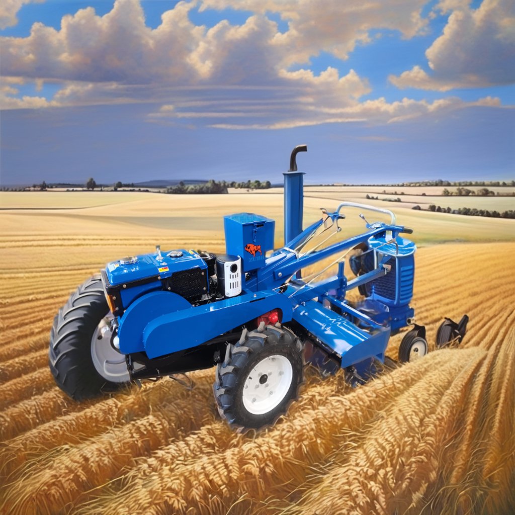 Falath 20HP Diesel Engine Power Walking Tractor High Quality Two-Wheel Drive Handheld Core Include Motor Pump Gear Agriculture