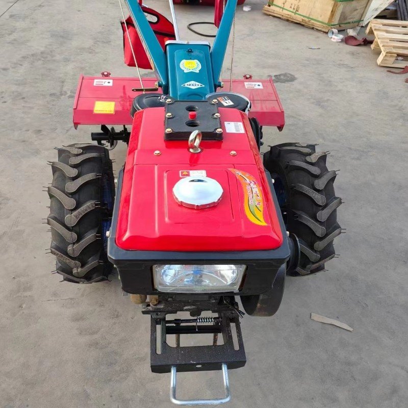 20hp Double Plough 22hp Motocultor Walking Tractor with Rotary Tiller Seat Farm diesel Walking Tractor