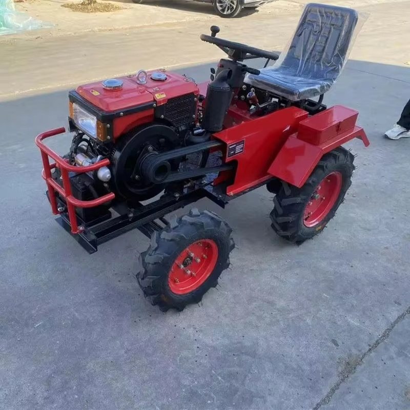 Hot Selling New 4WD Mini Farming Tractors with Wheel Agriculture Machinery Equipment for Farming Core Motor Components Included