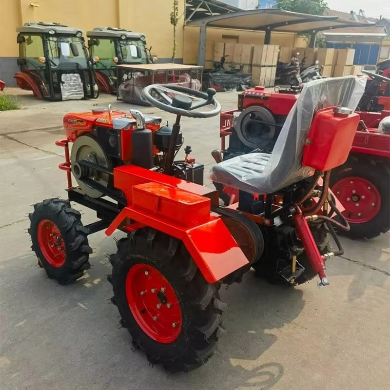 Hot Selling New 4WD Mini Farming Tractors with Wheel Agriculture Machinery Equipment for Farming Core Motor Components Included