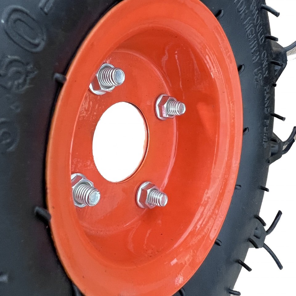 Heavy Duty 10 Inch Pneumatic Wheel with 4PR 3.50-4 Rubber Tyre New Condition for Construction Farm Machinery Wheelbarrow Trolley