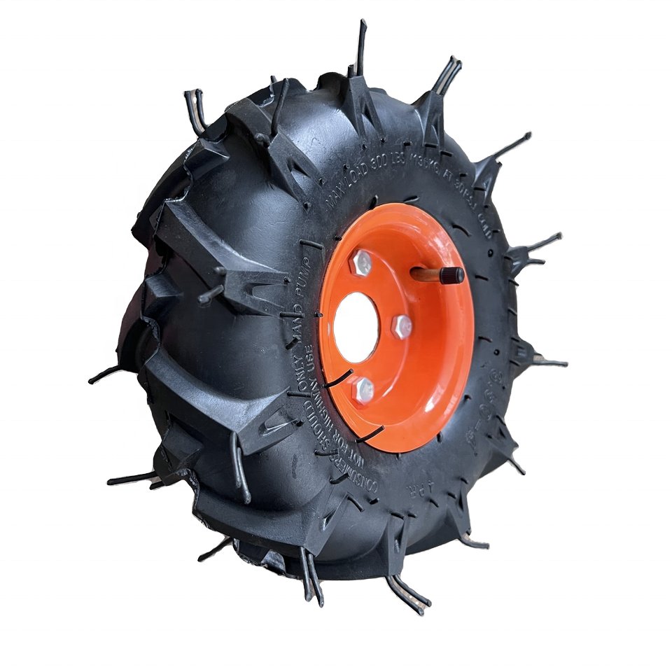 Heavy Duty 10 Inch Pneumatic Wheel with 4PR 3.50-4 Rubber Tyre New Condition for Construction Farm Machinery Wheelbarrow Trolley