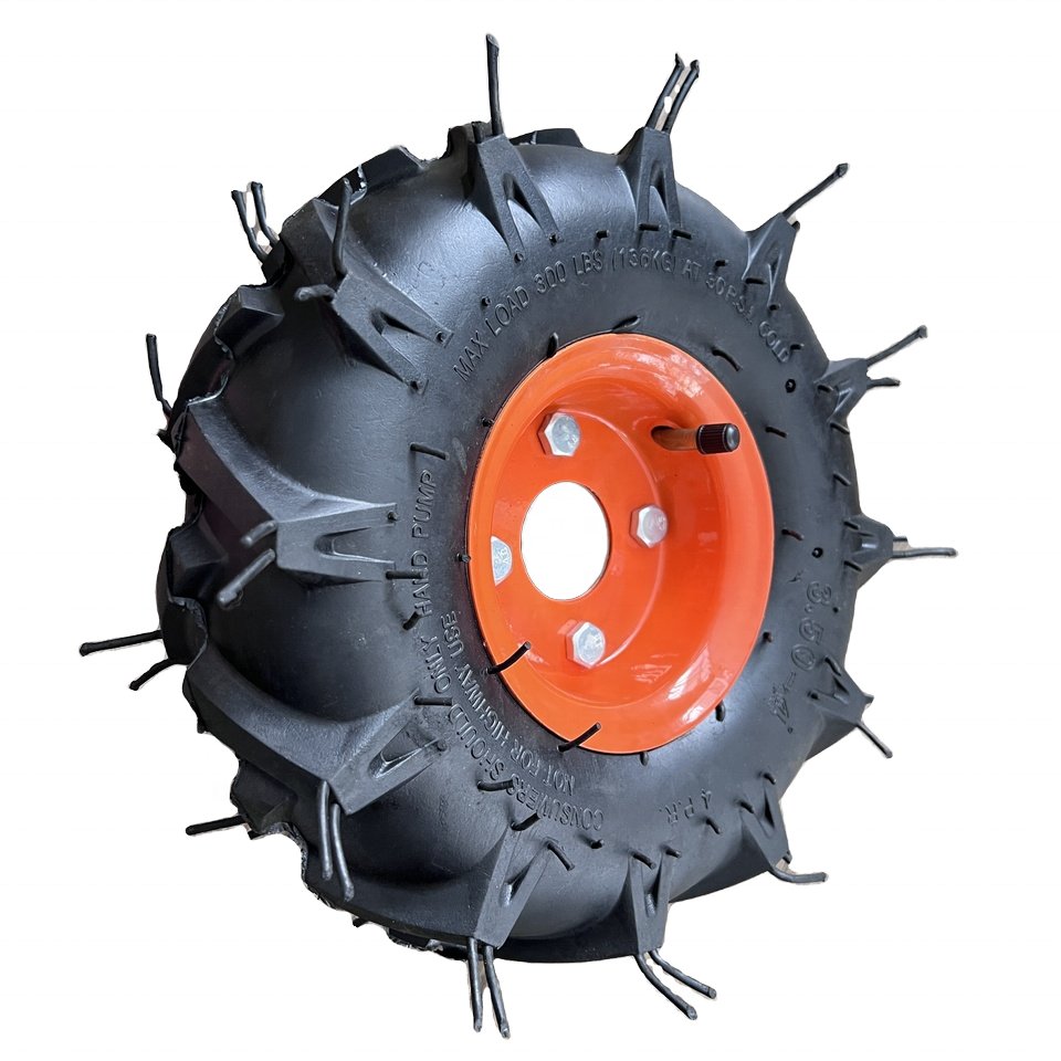 Heavy Duty 10 Inch Pneumatic Wheel with 4PR 3.50-4 Rubber Tyre New Condition for Construction Farm Machinery Wheelbarrow Trolley