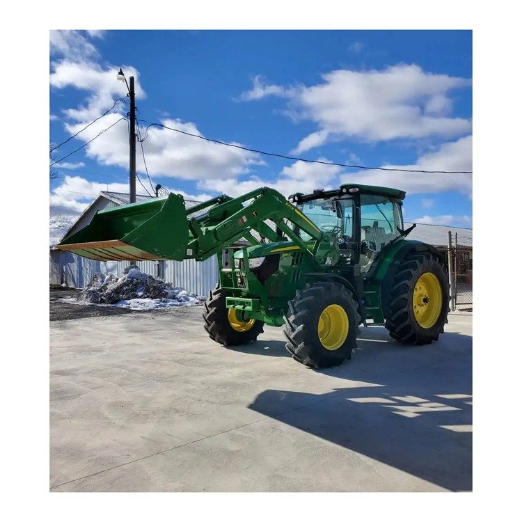 Used 185hp 140hp 120hp 4WD John Deere Tractor with Rotary Machine Agricultural Farm Tractor 80hp Engine Second Hand Condition
