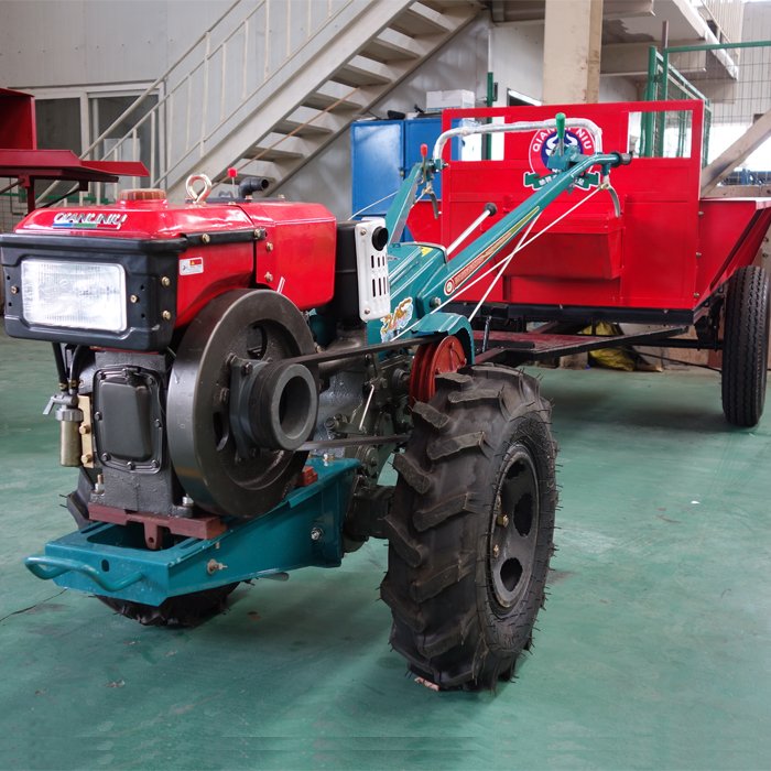 China Mini Farm Hand Walking Tractor 12HP Farm Walking Tractor Small QLN-121 Two Wheel Tractor Plows for Garden