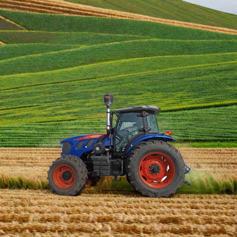 New 4WD 180hp Agricultural Tractor Wheel Tractor with Front End Bucket at Chinese Tractors Prices