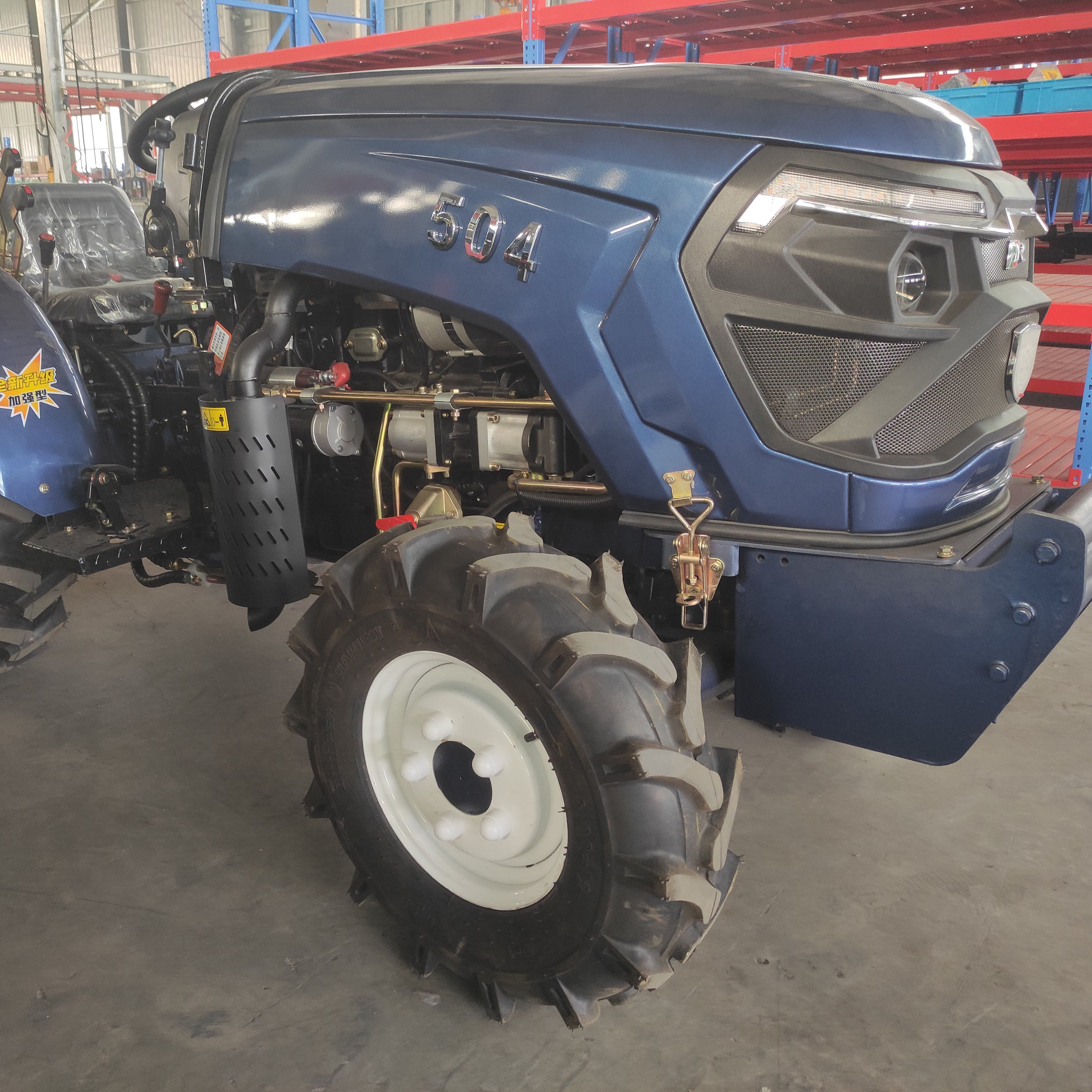 4 Cylinder Engine 50hp Agricultural Machine Equipment Multifunctional 4WD Wheel Tractor Cabin Used Condition Motor Pump Gear