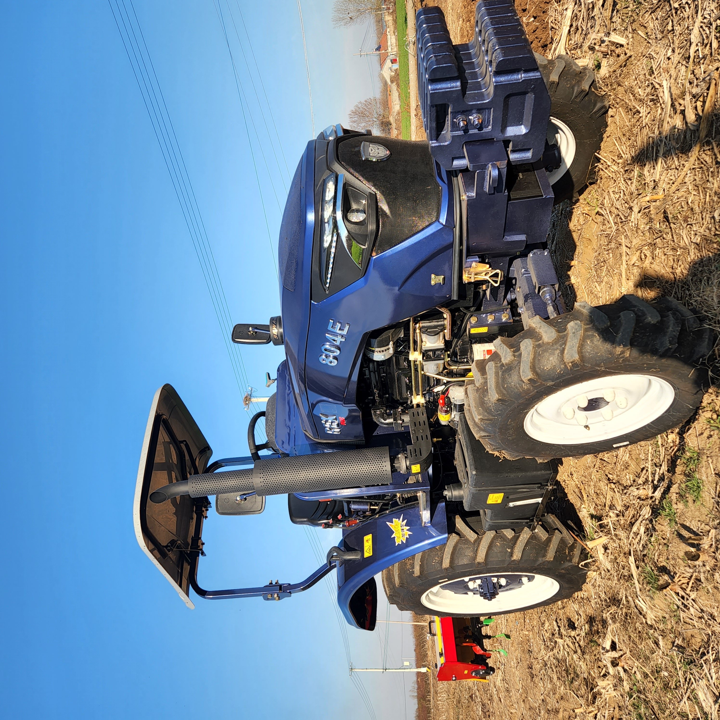 New Agricultural Four-Wheel Tractor 60HP 70HP 80HP 90HP 100HP 180HP Horsepower Multi Purpose 4x4 Compact Tractor Farm Use